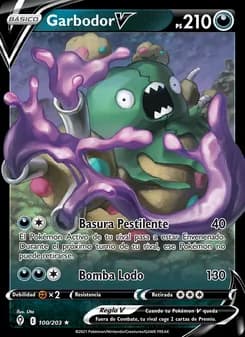 Garbodor V card in Spanish