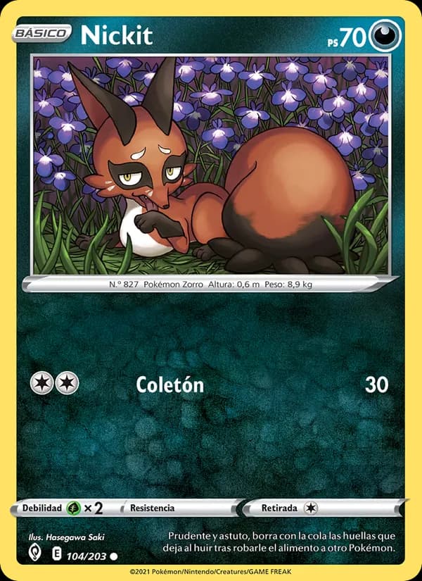 Nickit card in Spanish