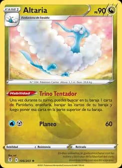Altaria card in Spanish