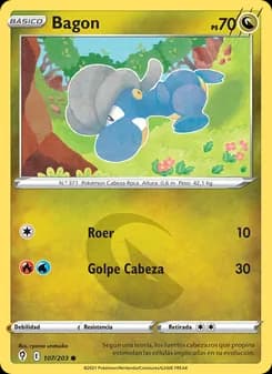 Bagon card in Spanish