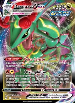 Rayquaza VMAX card in Spanish