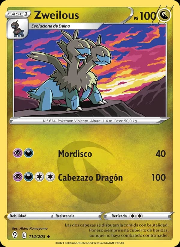 Zweilous card in Spanish