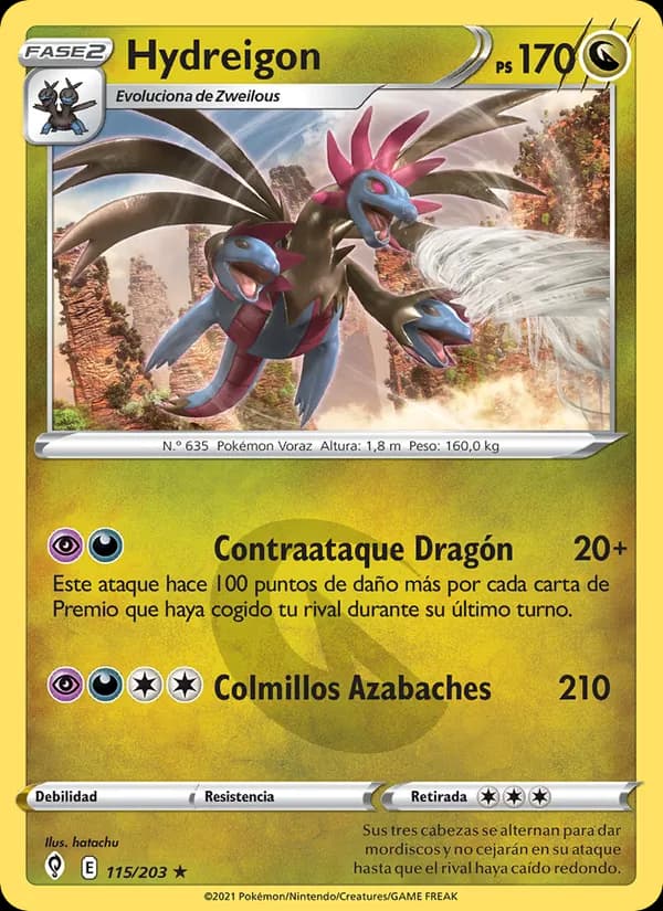 Hydreigon card in Spanish