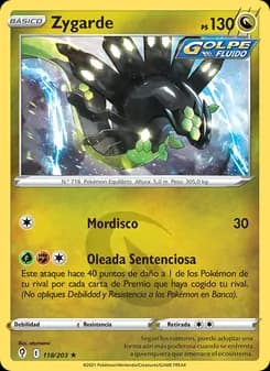 Zygarde card in Spanish