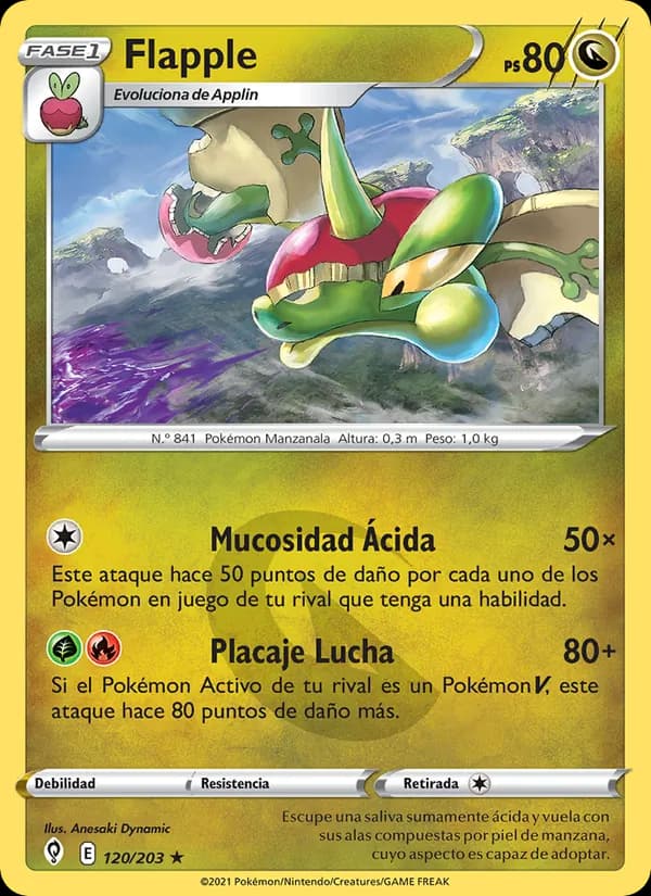 Flapple card in Spanish