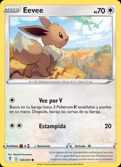 Eevee card in Spanish