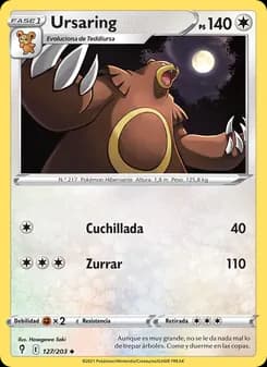 Ursaring card in Spanish