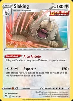 Slaking card in Spanish