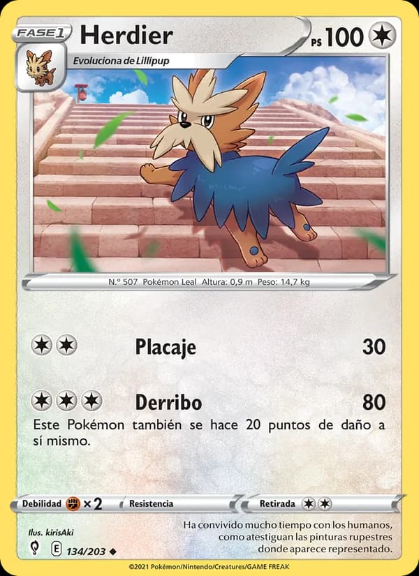 Herdier card in Spanish