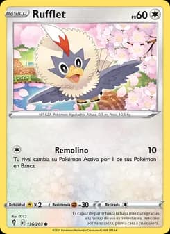 Rufflet card in Spanish