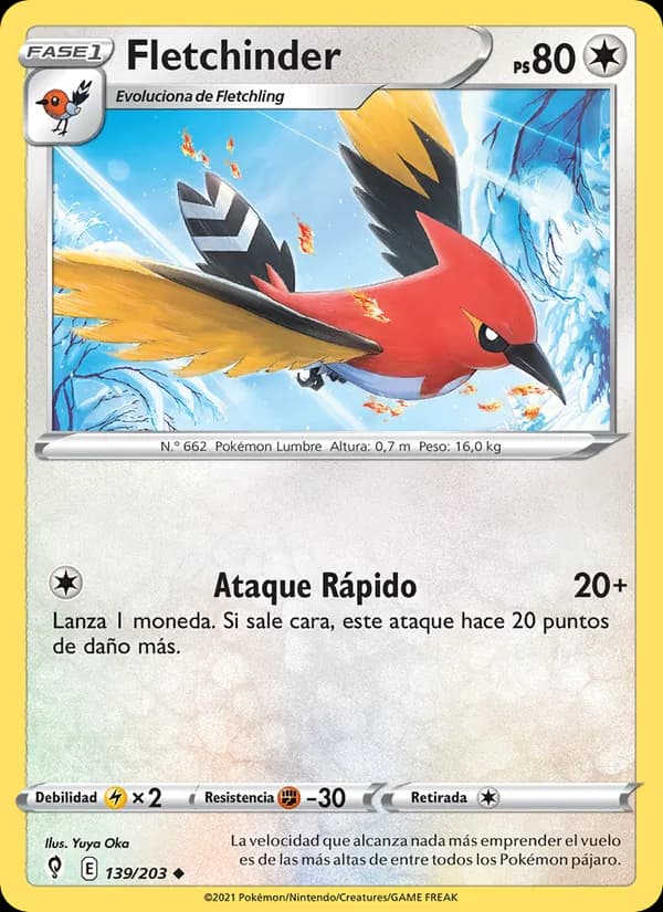 Fletchinder card in Spanish