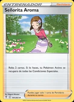 Señorita Aroma card in Spanish