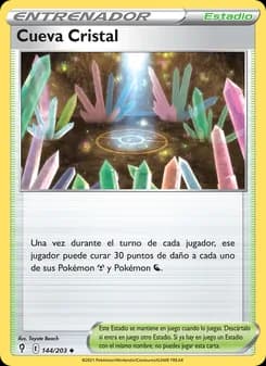 Cueva Cristal card in Spanish