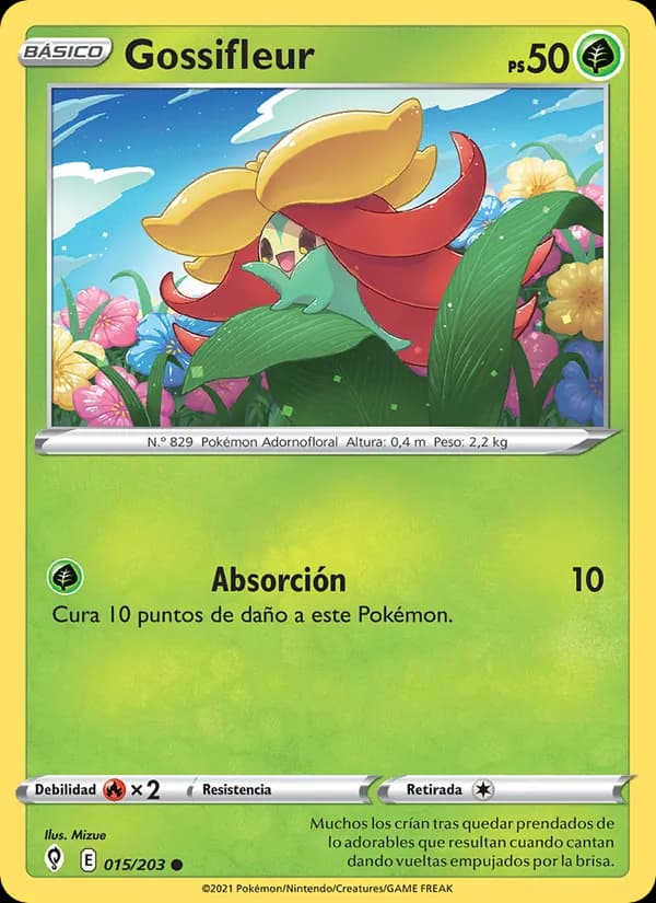 Gossifleur card in Spanish