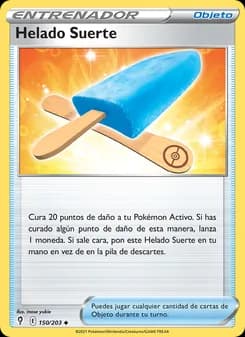 Helado Suerte card in Spanish
