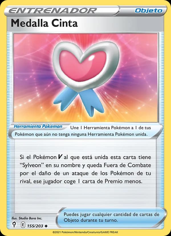 Medalla Cinta card in Spanish