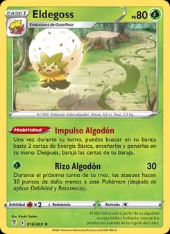 Eldegoss card in Spanish