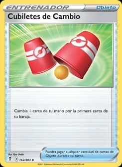 Cubiletes de Cambio card in Spanish