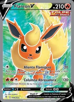 Flareon V card in Spanish