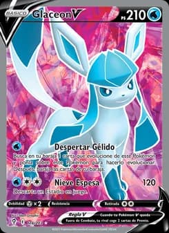 Glaceon V card in Spanish