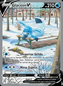 Glaceon V card in Spanish