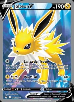Jolteon V card in Spanish