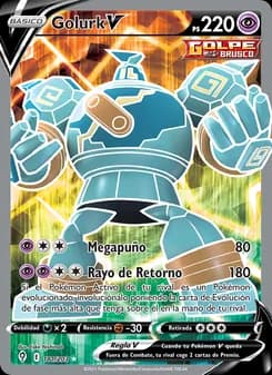 Golurk V card in Spanish