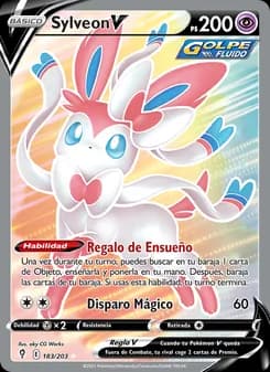 Sylveon V card in Spanish