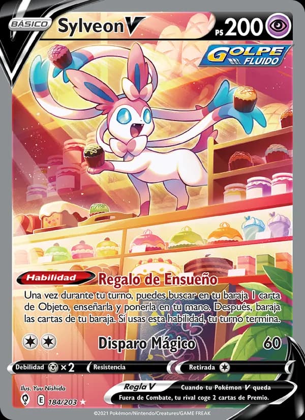 Sylveon V card in Spanish