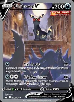 Umbreon V card in Spanish