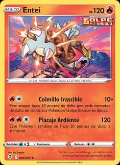 Entei card in Spanish