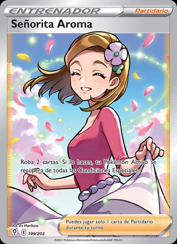 Señorita Aroma card in Spanish