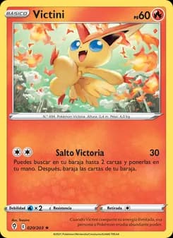 Victini card in Spanish