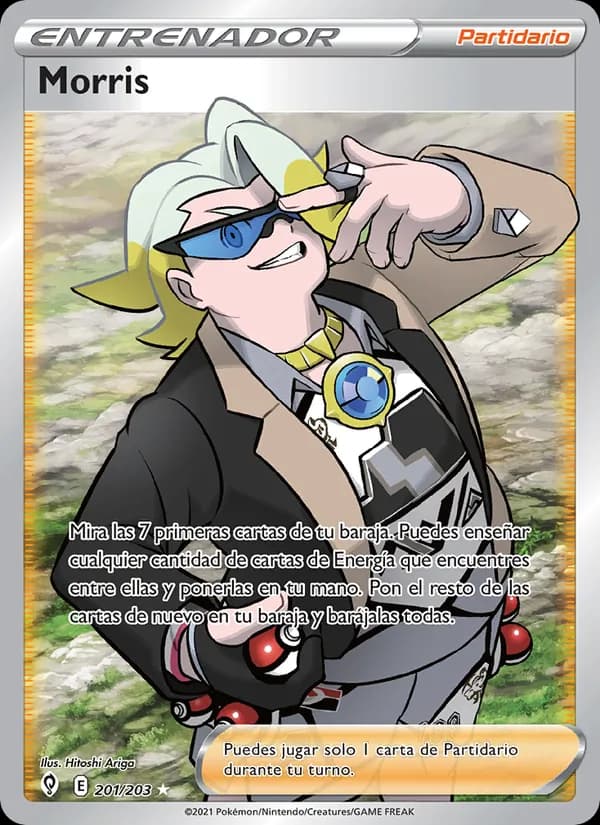 Morris card in Spanish