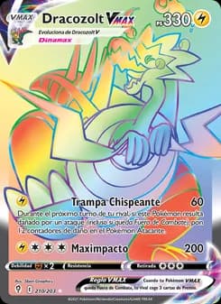 Dracozolt VMAX card in Spanish
