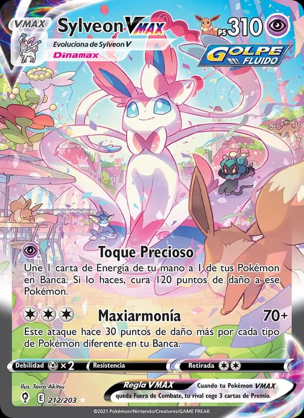 Sylveon VMAX card in Spanish