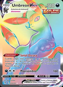 Umbreon VMAX card in Spanish