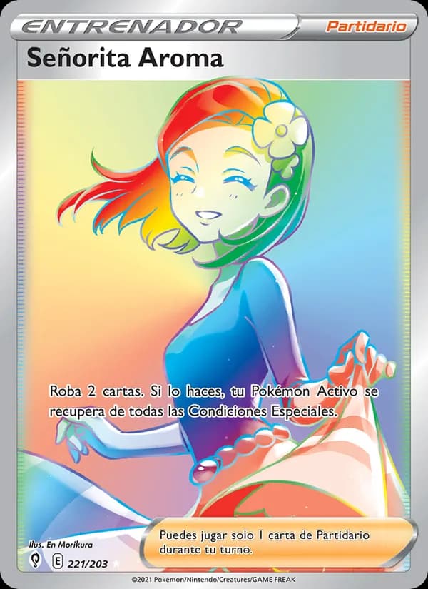 Señorita Aroma card in Spanish