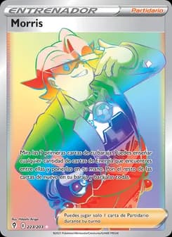 Morris card in Spanish
