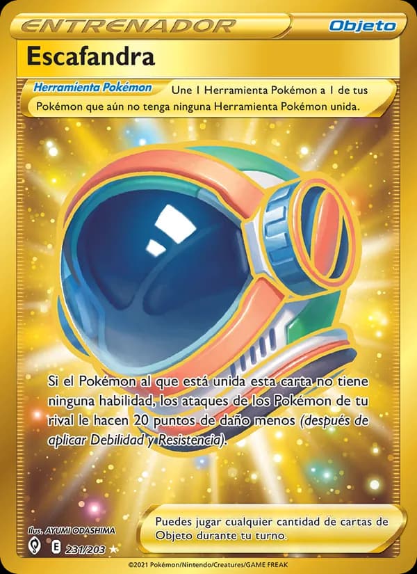 Escafandra card in Spanish