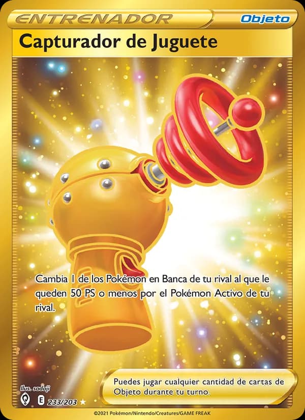 Capturador de Juguete card in Spanish