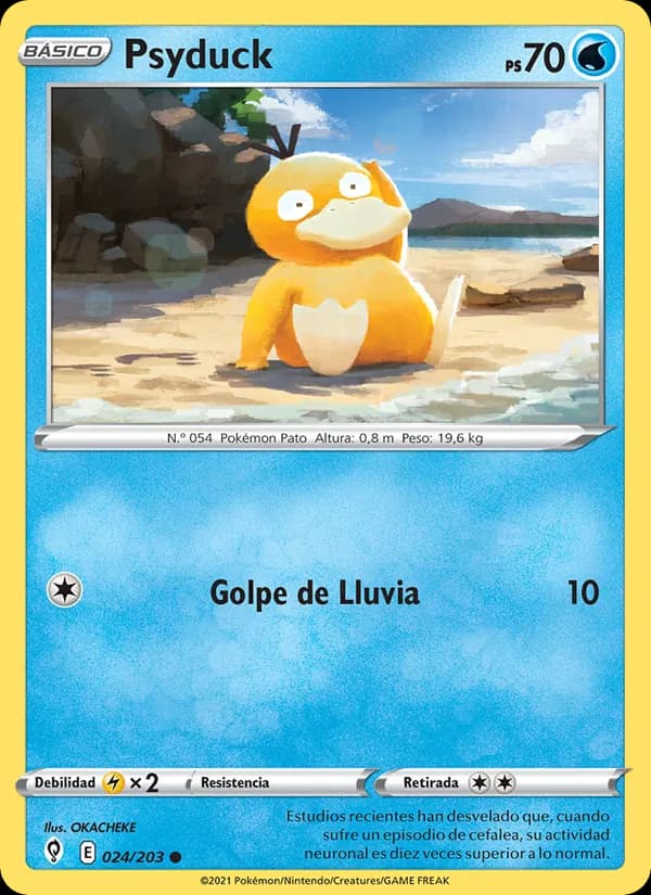 Psyduck card in Spanish