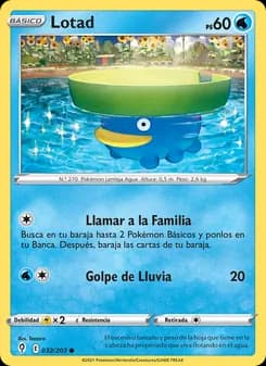 Lotad card in Spanish