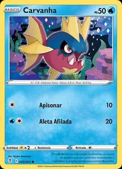 Carvanha card in Spanish
