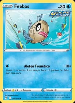 Feebas card in Spanish
