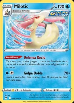 Milotic card in Spanish