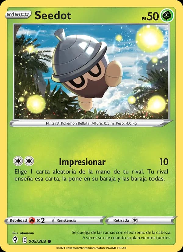 Seedot card in Spanish