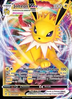 Jolteon VMAX card in Spanish