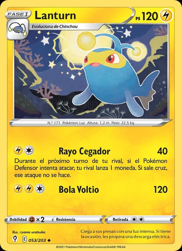 Lanturn card in Spanish