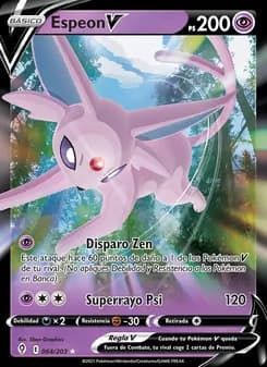 Espeon V card in Spanish